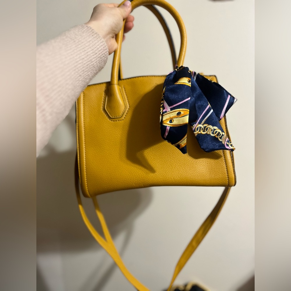 ALDO Mustard Yellow Shoulder Bag, Faux Leather